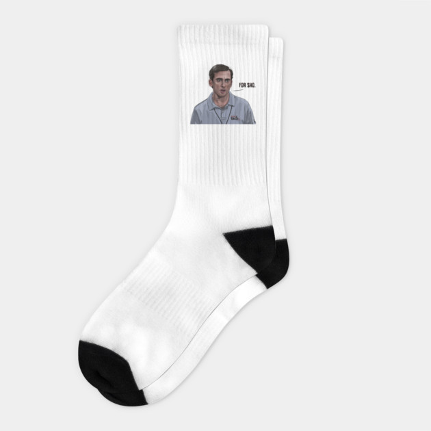 40-Year Old Virgin: For Sho Socks by 51Deesigns