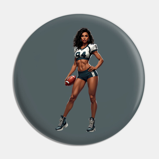 American Football Cheerleader Pin by animegirlnft