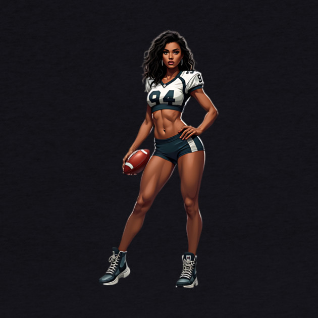 American Football Cheerleader by animegirlnft