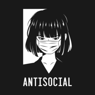 Antisocial Anxious Awkward Girl Introvert Life T-Shirt