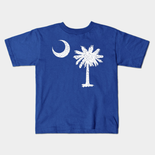 South Carolina Crescent and Palmetto Kids T-Shirt by DonWillisJrArt