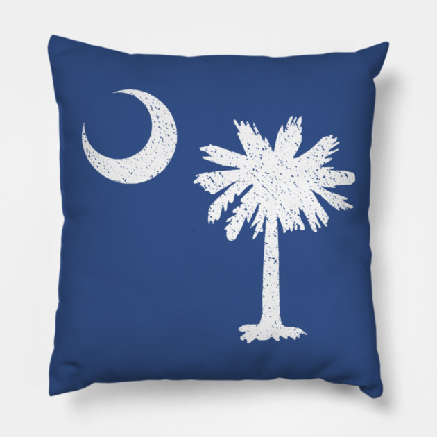 South Carolina Crescent and Palmetto Pillow by DonWillisJrArt
