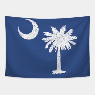 South Carolina Crescent and Palmetto Tapestry
