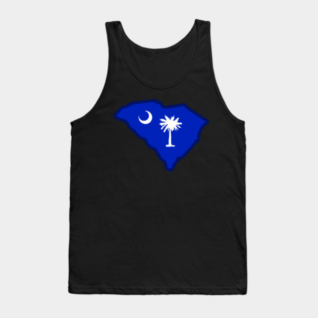 South Carolina State Shaped Flag Tank Top by DonWillisJrArt