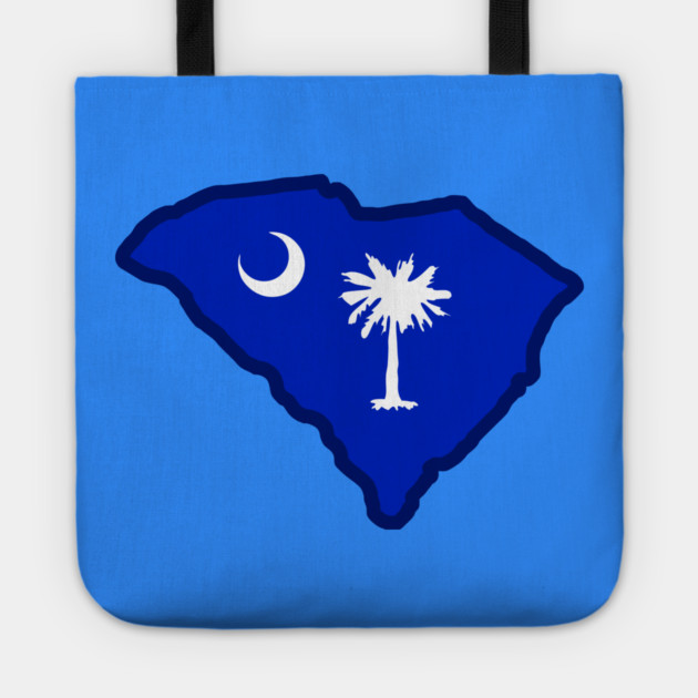South Carolina State Shaped Flag Tote by DonWillisJrArt