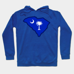 South Carolina State Shaped Flag Hoodie