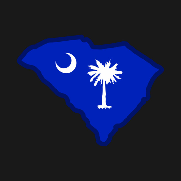 South Carolina State Shaped Flag by DonWillisJrArt