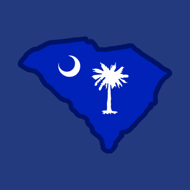 South Carolina State Shaped Flag by DonWillisJrArt