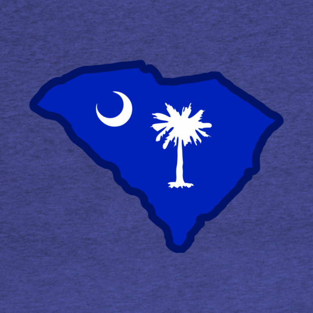 South Carolina State Shaped Flag by DonWillisJrArt