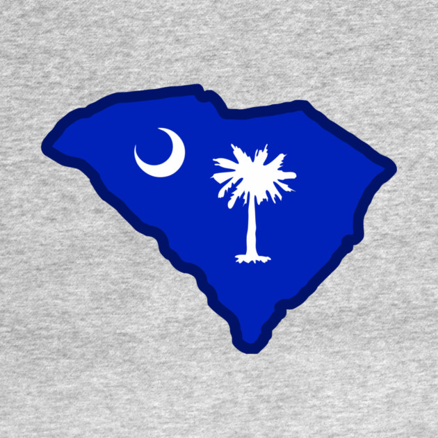 South Carolina State Shaped Flag by DonWillisJrArt