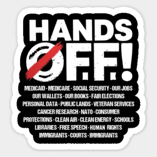 True American Patriot – Hands Off Our Freedom Graphic Magnet