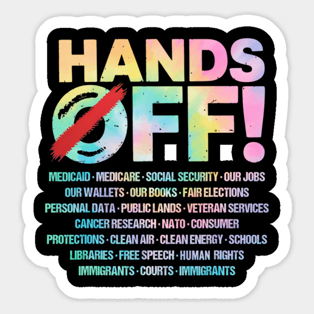 Hands-Off-Protest Magnet by ArtistTee ⭐⭐⭐⭐⭐
