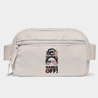 Patriotic Messy Bun – Hands Off Social Security & Medicare Protest Design Bag