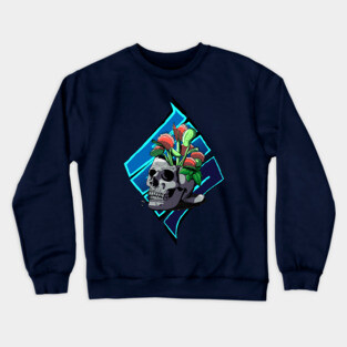 Venus flytrap in a Skull Crewneck Sweatshirt