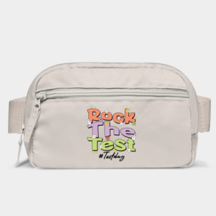 Rock The Test Retro Motivational Design for Students & Teachers Bag