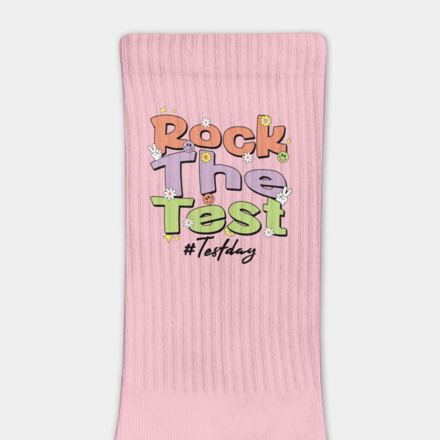 Rock The Test Retro Motivational Design for Students & Teachers by ArtistTee ⭐⭐⭐⭐⭐