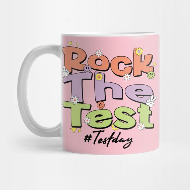 Rock The Test Retro Motivational Design for Students & Teachers by ArtistTee ⭐⭐⭐⭐⭐