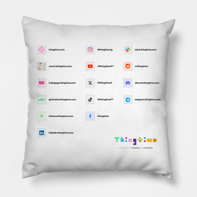 SOCIALSTIME 🫰 💖 Pillow by Thingtime