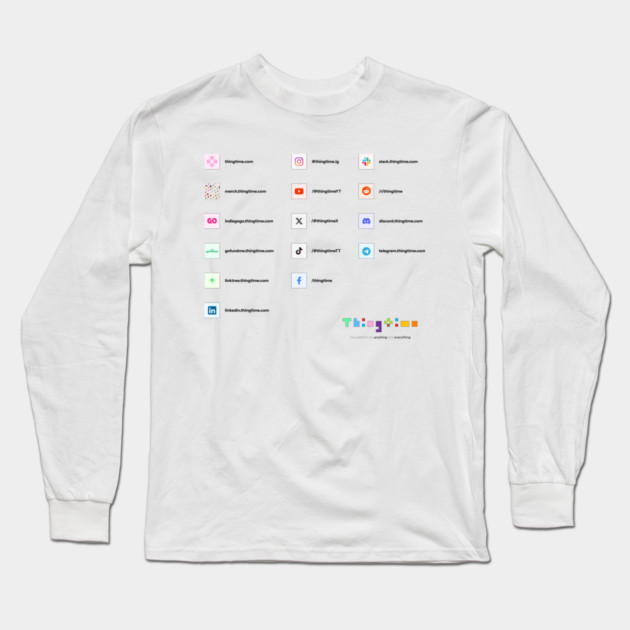 SOCIALSTIME 🫰 💖 Long Sleeve T-Shirt by Thingtime