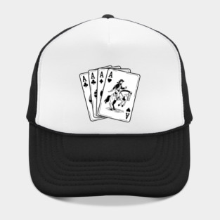 Ace Card Cowboy Poker Card Games Country Western Hat