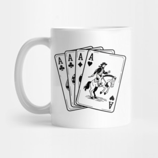 Ace Card Cowboy Poker Card Games Country Western Mug