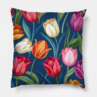 Tulips Pattern Pillow