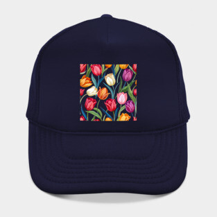 Tulips Pattern Hat