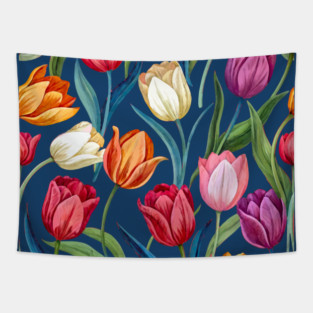 Tulips Pattern Tapestry