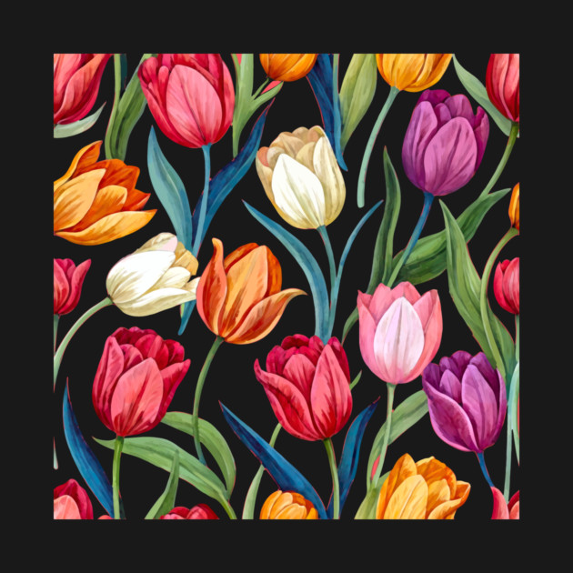 Tulips Pattern by DonWillisJrArt