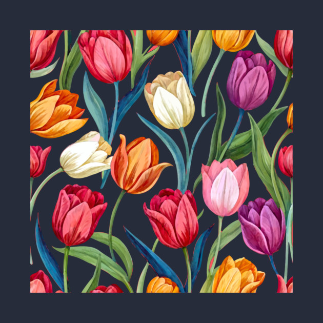 Tulips Pattern by DonWillisJrArt