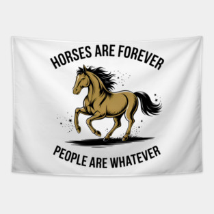 Horse Riding Girls Horseback Tapestry