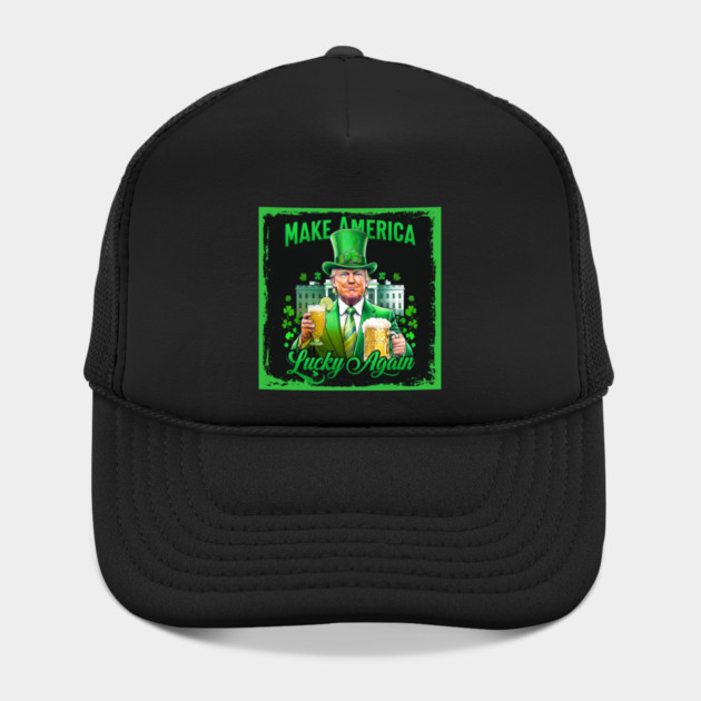Make America Lucky Again Funny Trump St. Patrick’s Day by Creatifly Graphic Tees