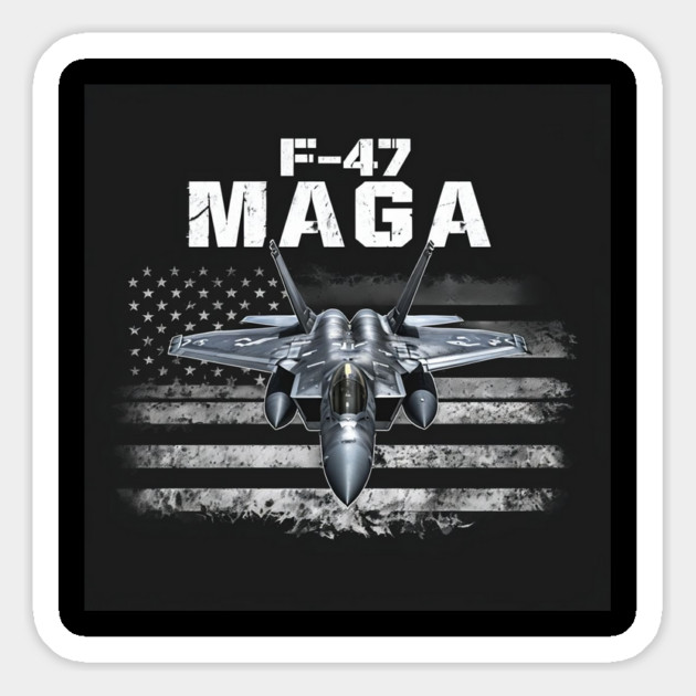 F47 Fighter Jet F-47 Jet Fighter Aircraft Magnet by Creatifly Graphic Tees