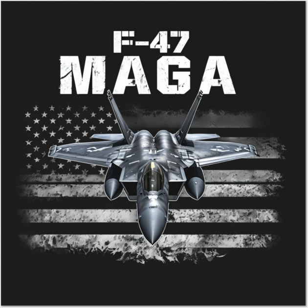 F47 Fighter Jet F-47 Jet Fighter Aircraft Wall Art by Creatifly Graphic Tees