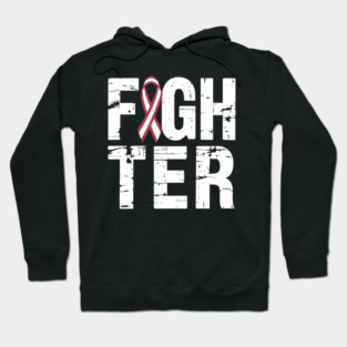 Throat Cancer Oral Head Neck Cancer Awareness Fighter Hoodie