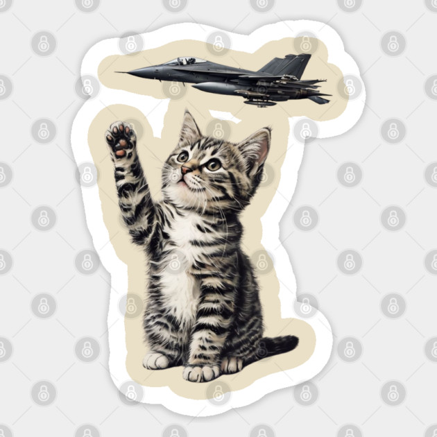 8647 F47 Cat Sticker by Creatifly Graphic Tees