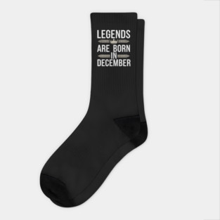 Legends Born in December Socks