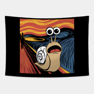 Snail Scream Tapestry