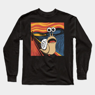 Snail Scream Long Sleeve T-Shirt