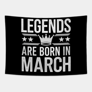 Legends Born in March Tapestry