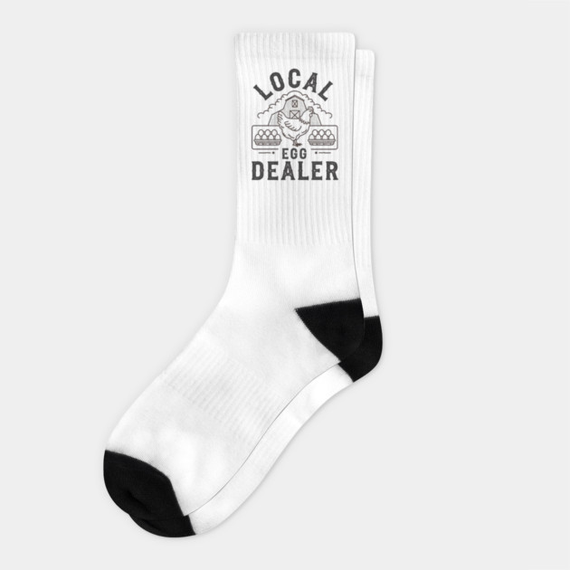 Local Egg Dealer Socks by MakerMind8.2