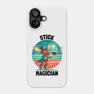 Stick Magician – Moose on Ice Phone Case