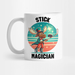 Stick Magician – Moose on Ice Mug