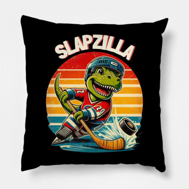 Slapzilla – King of the Rink Pillow by Ben's Store 1