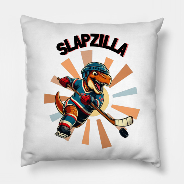 Slapzilla – King of the Rink Pillow by Ben's Store 1