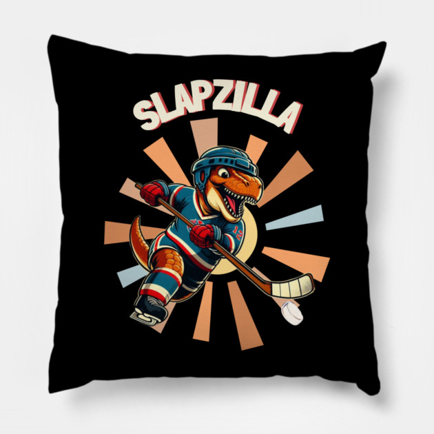 Slapzilla – King of the Rink Pillow by Ben's Store 1