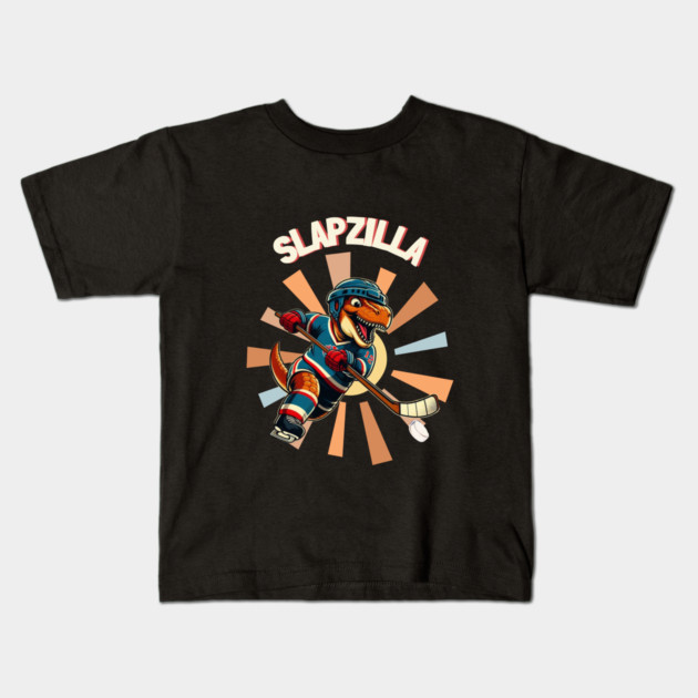 Slapzilla – King of the Rink Kids T-Shirt by Ben's Store 1