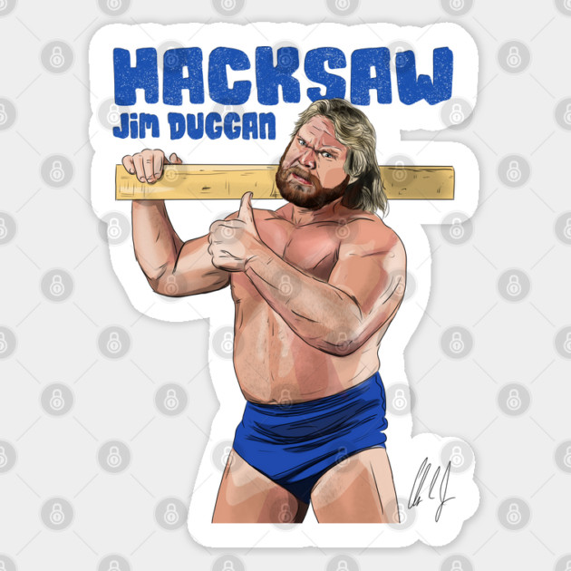 "Hacksaw" Jim Duggan: Hoo! Sticker by 51Deesigns