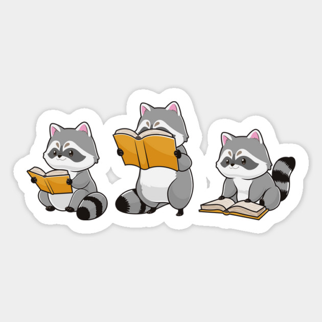 Bookish Raccoons Magnet by GoshWow®