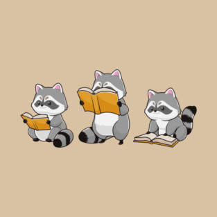 Bookish Raccoons T-Shirt